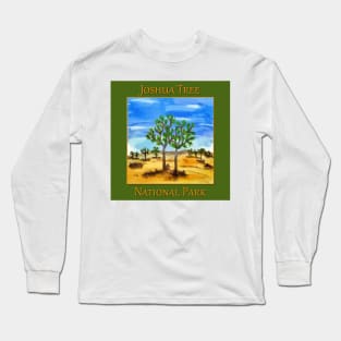 Joshua Tree National Park hand drawn illustration Long Sleeve T-Shirt